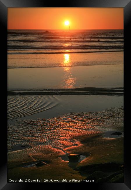 Summerleaze Beach Framed Print by Dave Bell