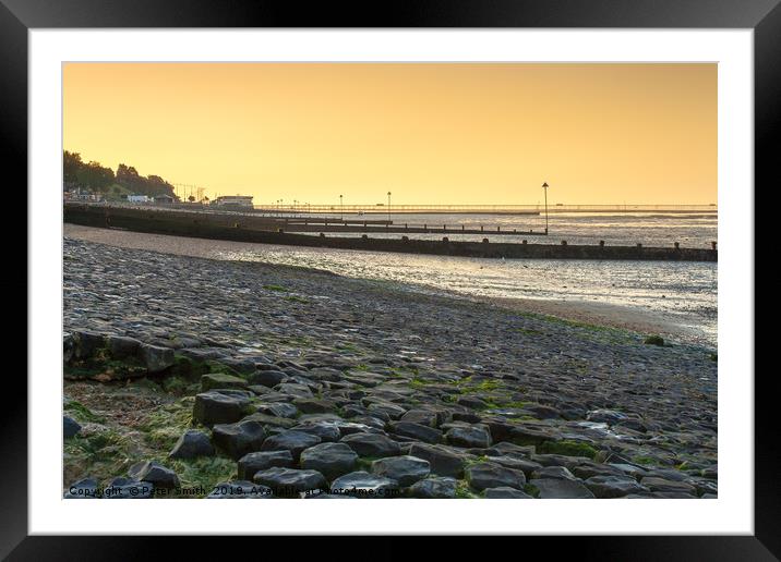 Southend Pier Sunrise Framed Mounted Print by Peter Smith