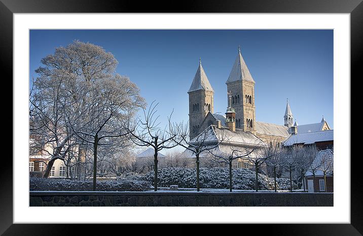 Viborg Cathedral Framed Mounted Print by Paul Davis