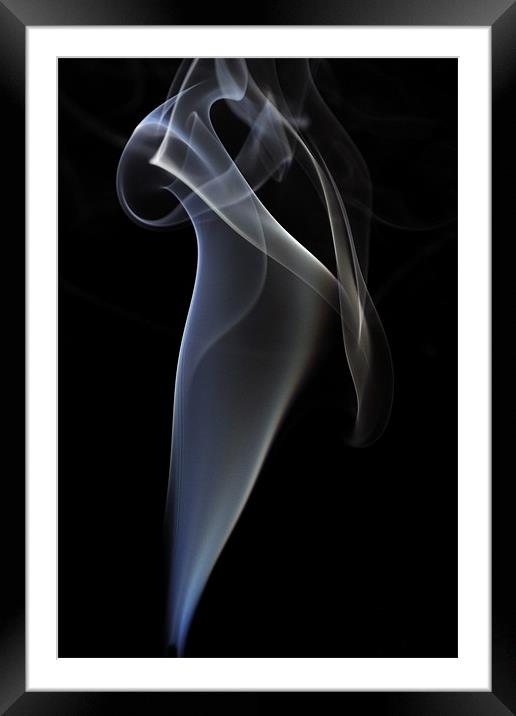 Smoke 19 Framed Mounted Print by Stuart Reid
