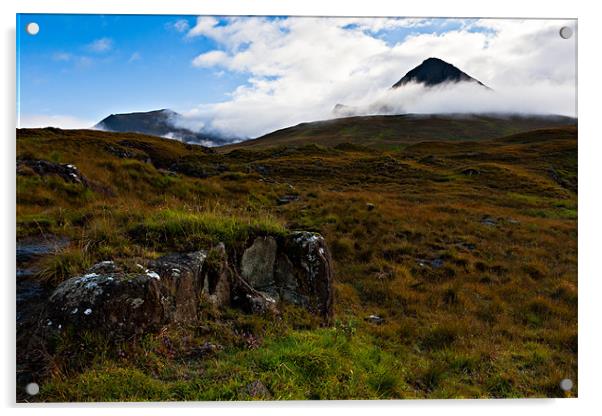 Sgurr nan Gobhar, Isle of Skye Acrylic by David Lewins (LRPS)