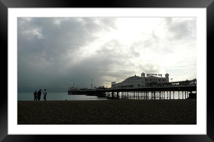 Brighton Pier Framed Mounted Print by John Basford