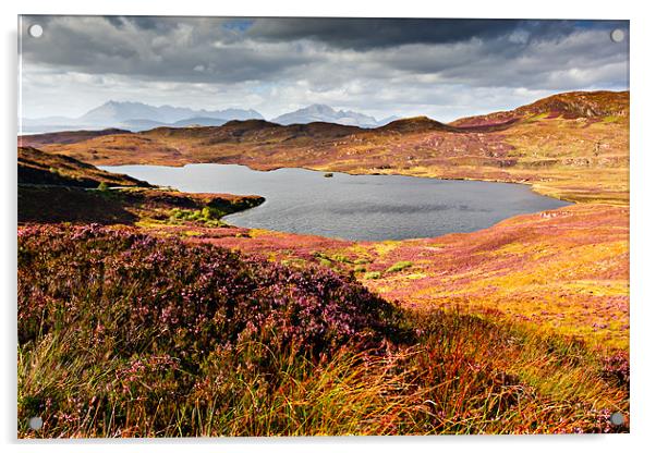 Loch Dhughaill - Isle of Sky Acrylic by David Lewins (LRPS)