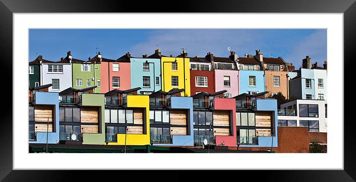 Little Boxes Framed Mounted Print by Brian Roscorla