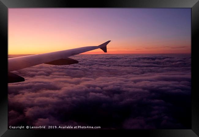 Flight into the sunset Framed Print by Lensw0rld 