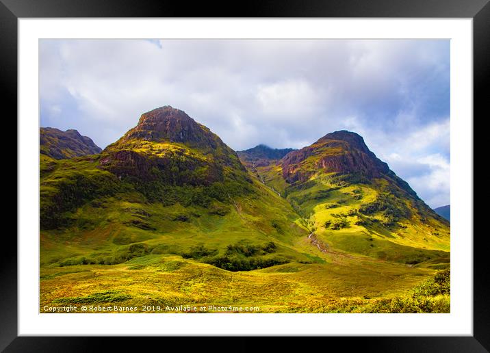 Three Sisters Ridge, Glencoe, Scotland Framed Mounted Print by Lrd Robert Barnes