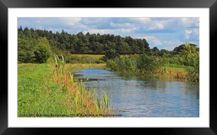 Dilham Canal - Norfolk Framed Mounted Print by Jordan Beauchamp