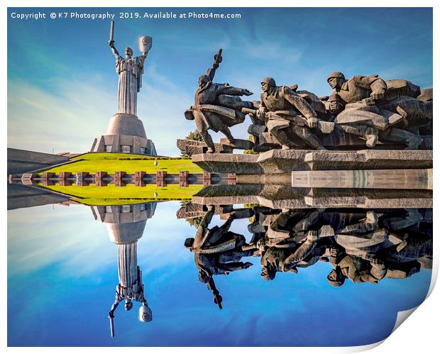 The Motherland Statue, Kiev, Ukraine. Print by K7 Photography