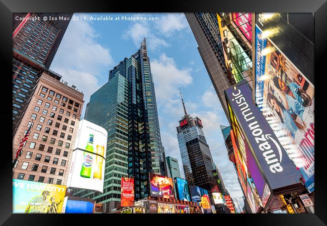 Times Square, Manhattan, New York Framed Print by The Tog