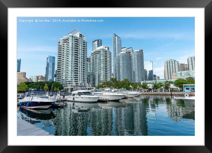 Toronto Harbour, Canada Framed Mounted Print by The Tog