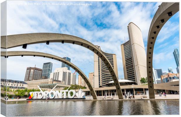 Nathan Phillips Square, Toronto, Canada Canvas Print by The Tog