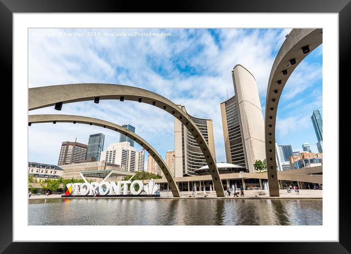 Nathan Phillips Square, Toronto, Canada Framed Mounted Print by The Tog