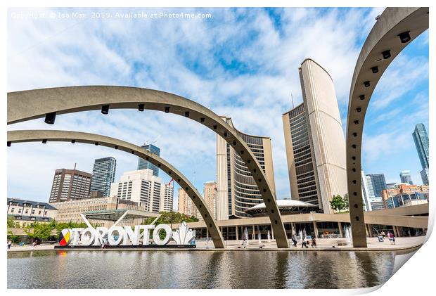 Nathan Phillips Square, Toronto, Canada Print by The Tog