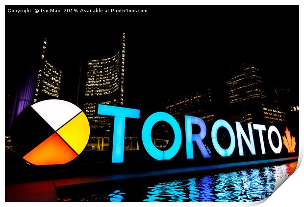 Nathan Phillips Square, Toronto, Canada Print by The Tog
