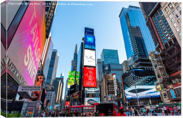 Times Square, Manhattan, New York Canvas Print by The Tog