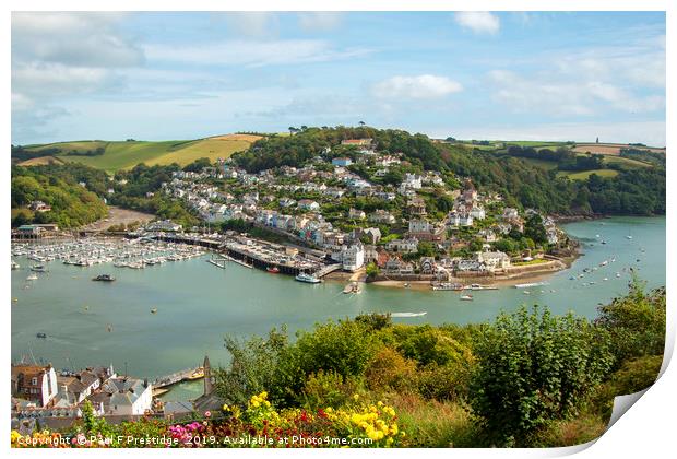 Kingswear,  Dartmouth, Devon Print by Paul F Prestidge