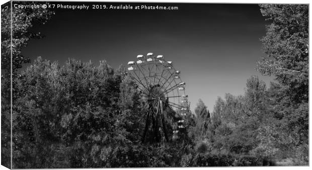 A Symbol of the Chernobyl Nuclear Catastrophe. Canvas Print by K7 Photography