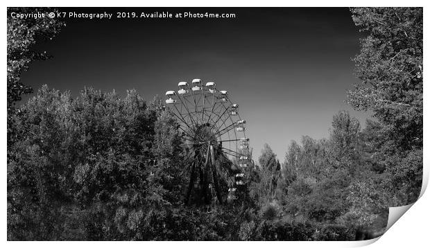 A Symbol of the Chernobyl Nuclear Catastrophe. Print by K7 Photography