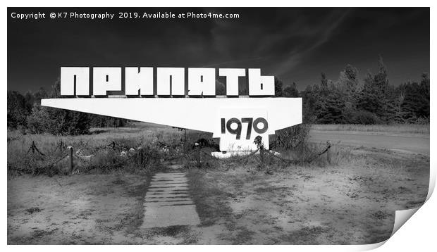 Welcome to Prypiat Print by K7 Photography