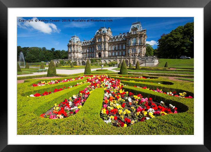 Bowes Museum. Framed Mounted Print by Ashley Cooper