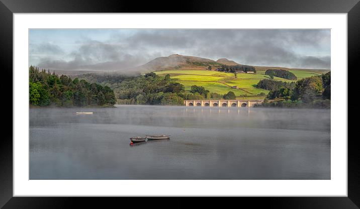 Misty Ladybower Framed Mounted Print by Paul Andrews
