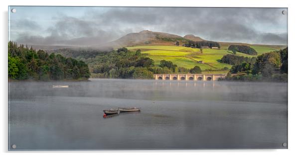 Misty Ladybower Acrylic by Paul Andrews