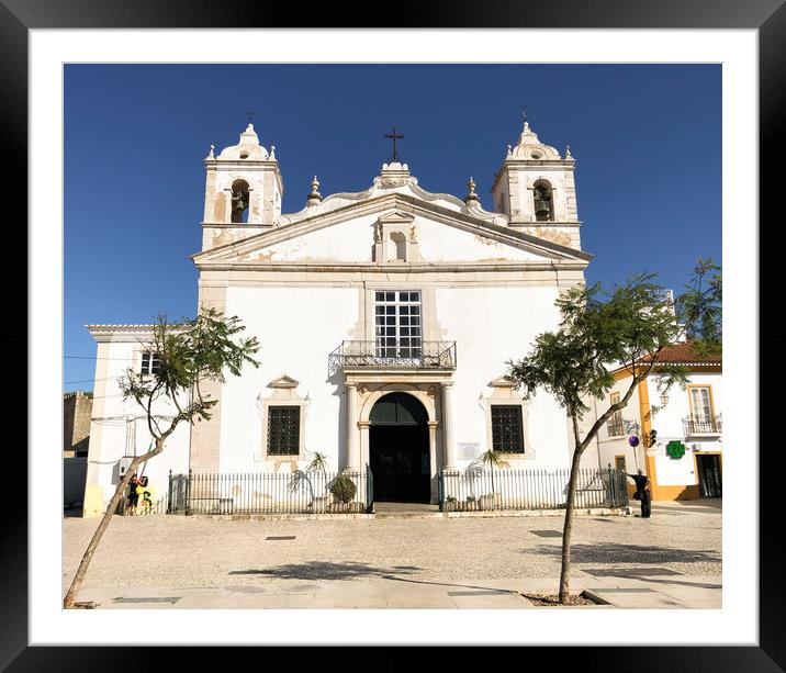The Igreja Matriz de Santa Maria Framed Mounted Print by Naylor's Photography