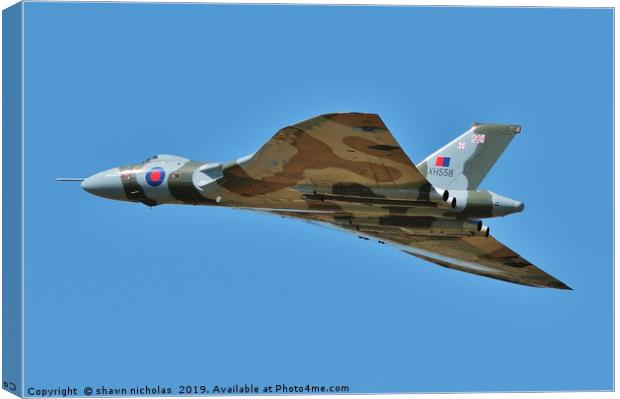 Avro Vulcan Bomber Canvas Print by Shawn Nicholas