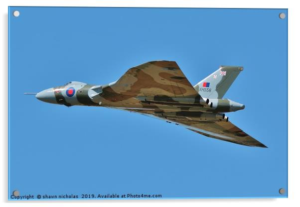Avro Vulcan Bomber Acrylic by Shawn Nicholas