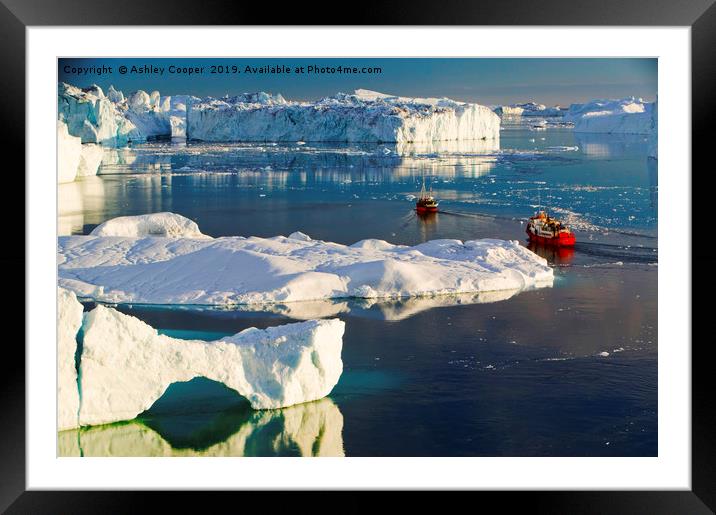 Ice tour. Framed Mounted Print by Ashley Cooper