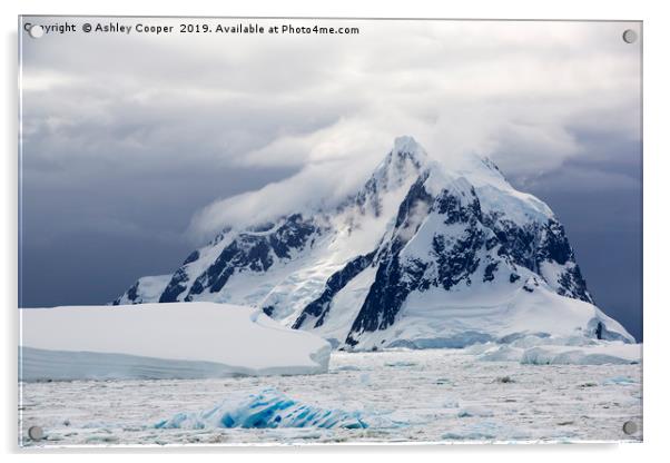 Ice peak. Acrylic by Ashley Cooper