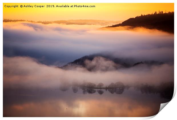 Windermere mist. Print by Ashley Cooper