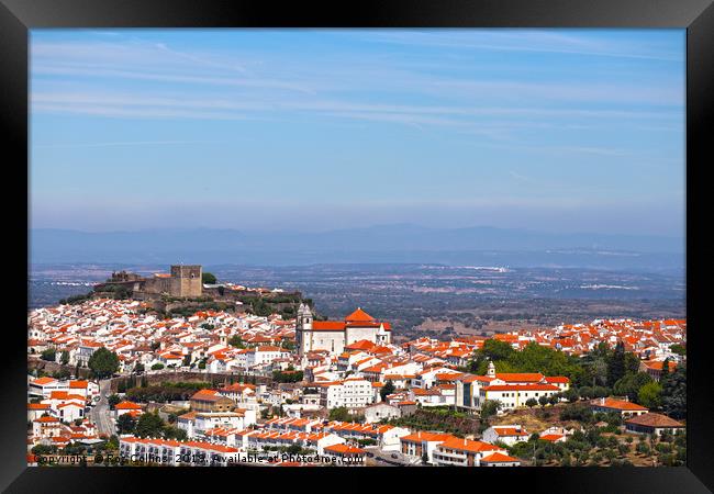 Castelo de Vide Framed Print by Roz Collins