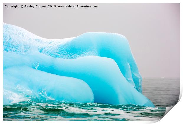 Blue Ice. Print by Ashley Cooper