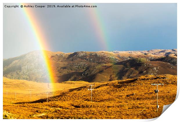 Scottish rainbow. Print by Ashley Cooper