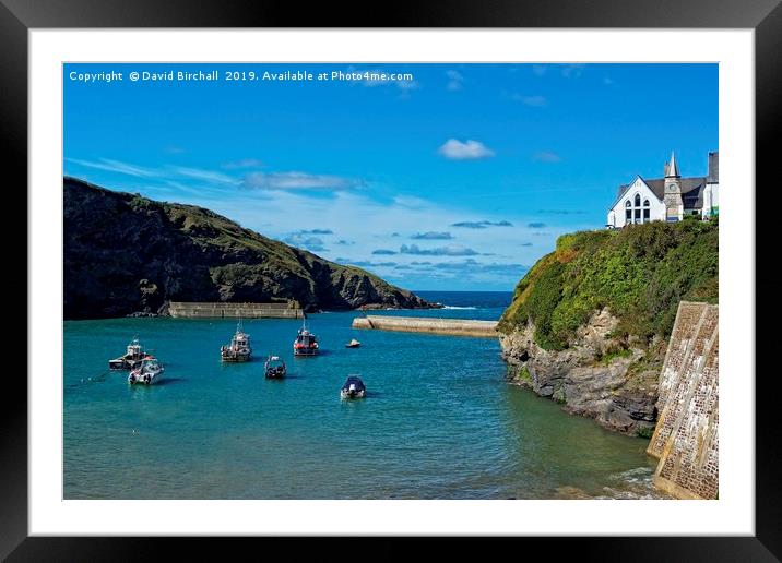 Port Isaac harbour, Cornwall. Framed Mounted Print by David Birchall
