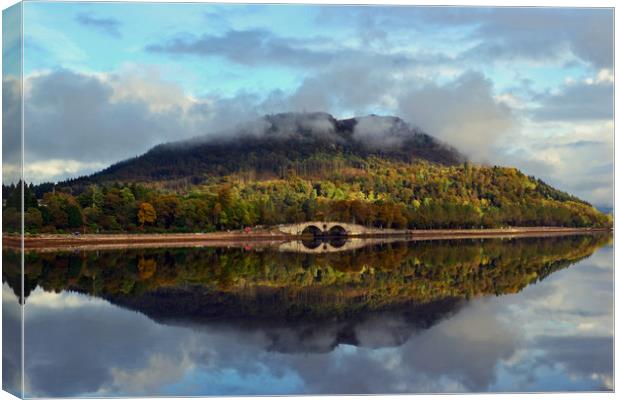 Autumn on Loch Shira Canvas Print by Rich Fotografi 