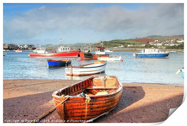 Teignmouth Back Beach Print by Dave Bell