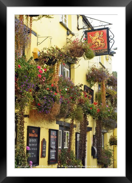 Golden Lion pub, Padstow, Cornwall Framed Mounted Print by David Birchall