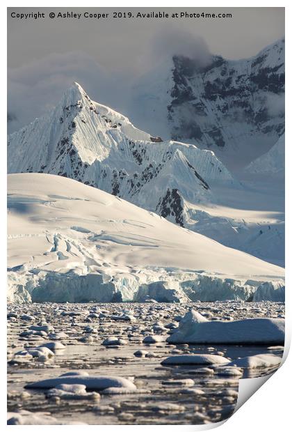 Antarctic spire. Print by Ashley Cooper