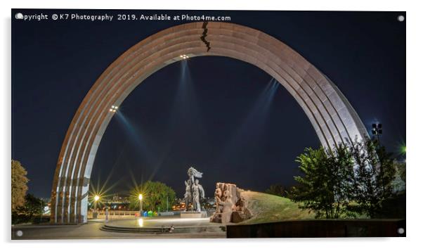 The Peoples' Friendship Arch, Kiev Acrylic by K7 Photography
