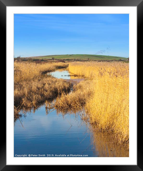 Rainham Marshes Essex UK Framed Mounted Print by Peter Smith