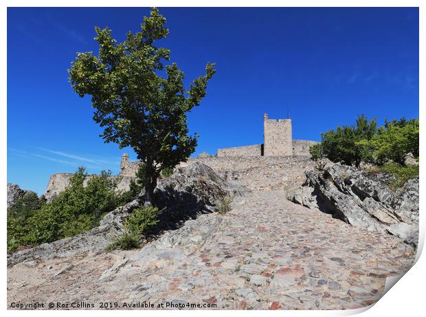 The Castle of Marvao, Central Portugal Print by Roz Collins