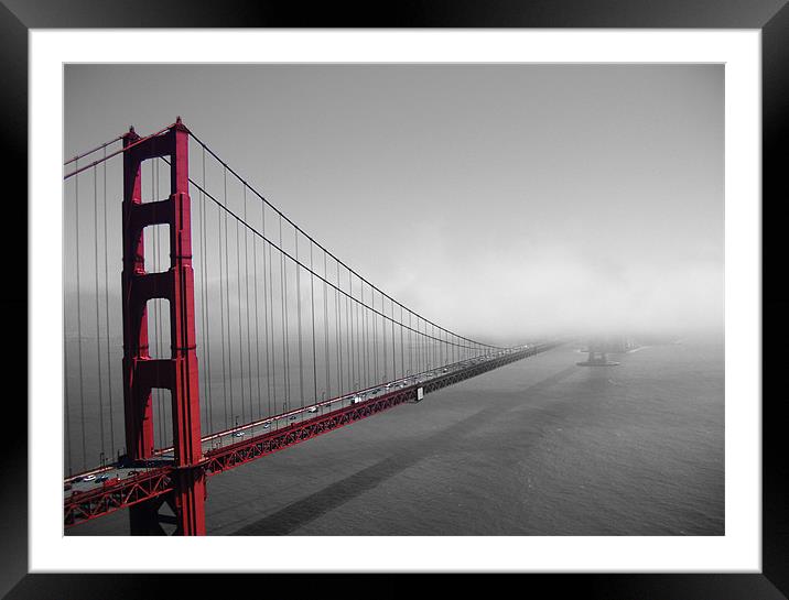 Golden Gate Bridge new to old Framed Mounted Print by Thomas Stroehle