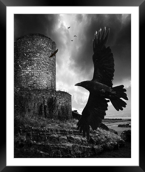 Dark Bastion Framed Mounted Print by Brian Beckett