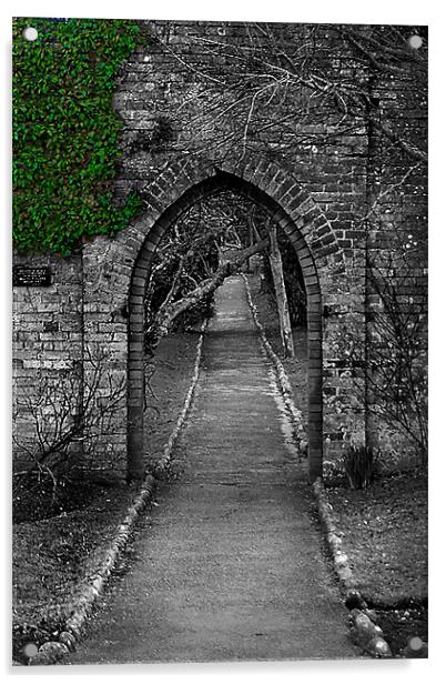 Garden Gate Acrylic by Brian Beckett