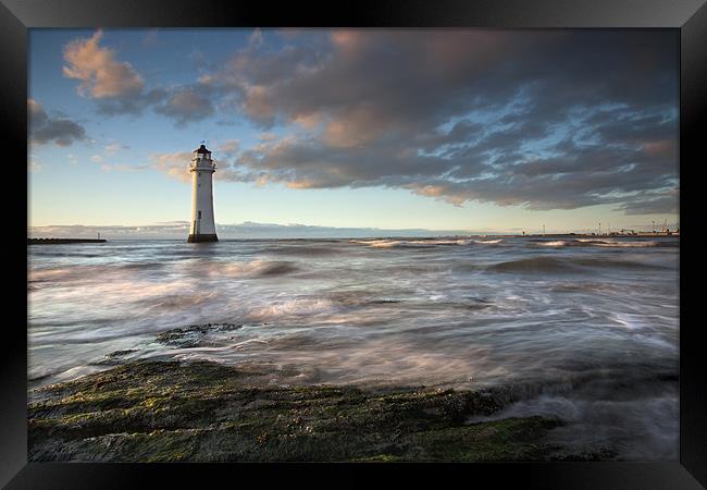 New Brighton Lighthouse Framed Print by Steve Glover