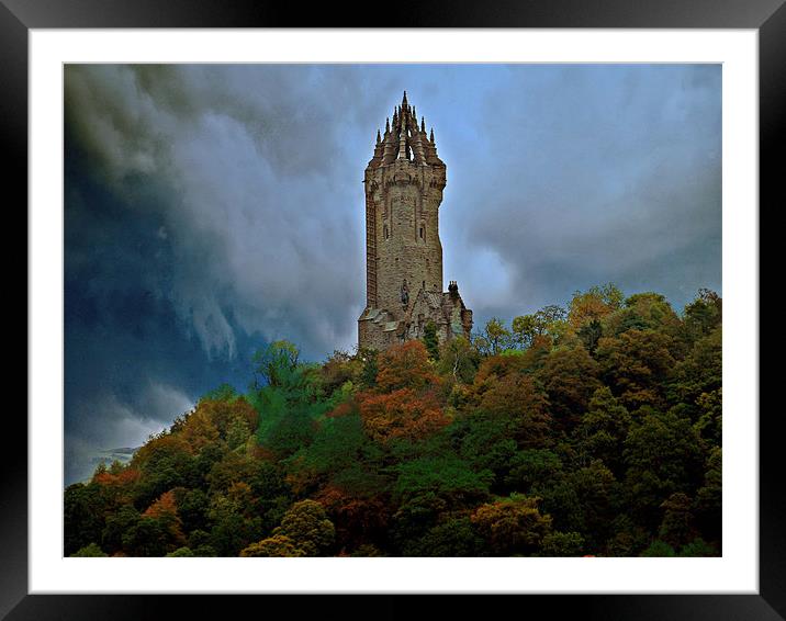 The Wallace Monument, Scotland Framed Mounted Print by Aj’s Images