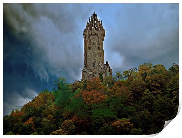 The Wallace Monument, Scotland Print by Aj’s Images