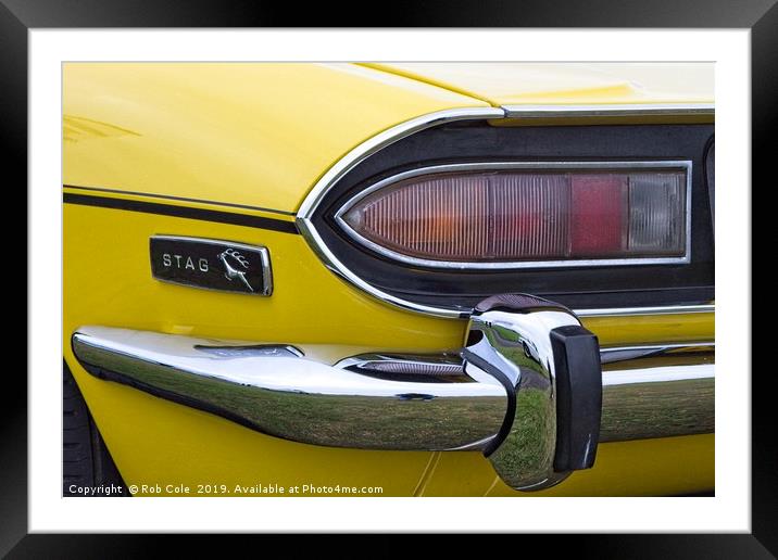 Triumph Stag Classic British Sports Car Framed Mounted Print by Rob Cole